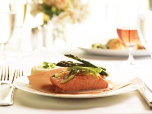 health Carnival cruise ship menu options include salmon