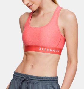 Under Armour sports bra for running and high impact workouts