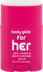 Body glide for beginner runners prevents chaffing and is a running essential for new runners