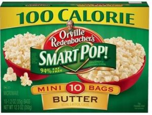 100 calorie popcorn by Orville SmartPop seems like a healthy food and snack, but it should be avoided to lose weight