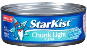 canned tuna by Starkist in water at Walmart