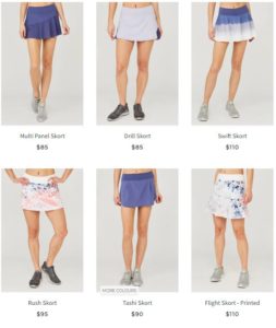 Lija tennis skirts for women with large thighs and a small waist