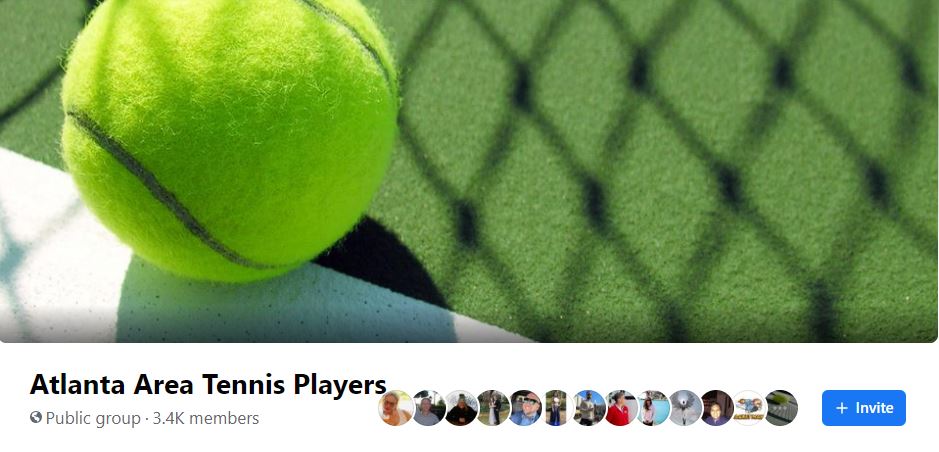 Atlanta Area Tennis Players Facebook Group