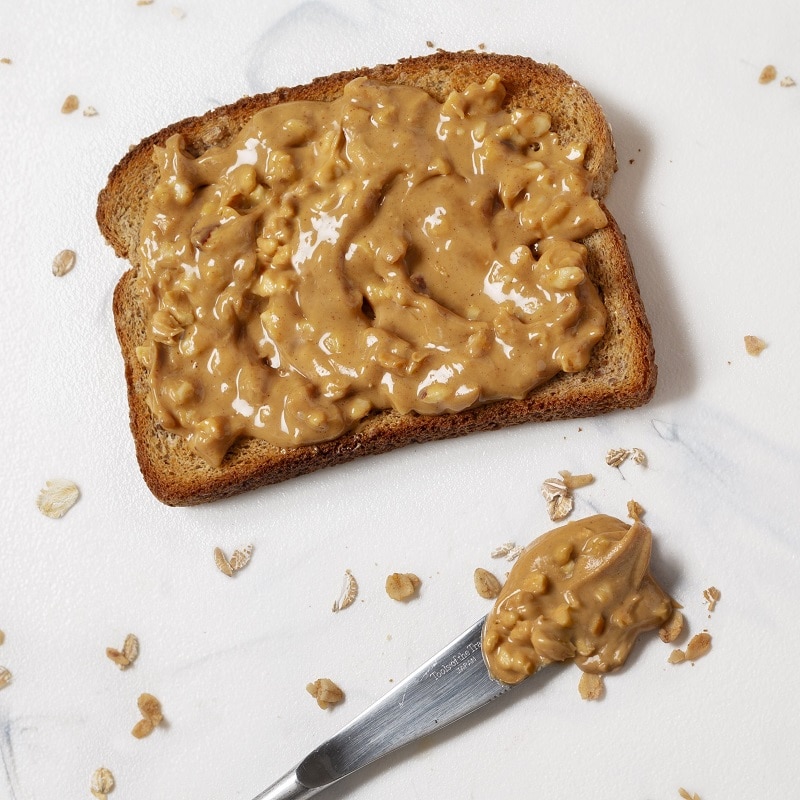 lunch meal under 300 calories with peanut butter and bread