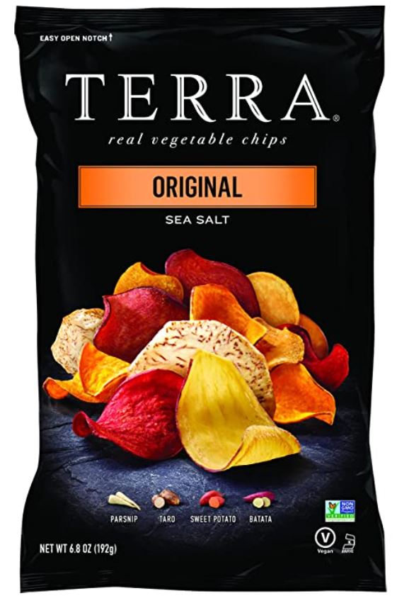 Terra original low calorie vegetable chips