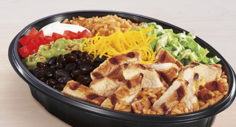 Taco Bell Power Menu Bowl with chicken