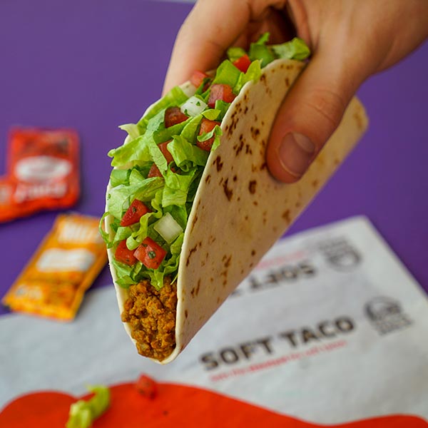 Taco Bell Soft Shell Taco Fresco Style with low calories