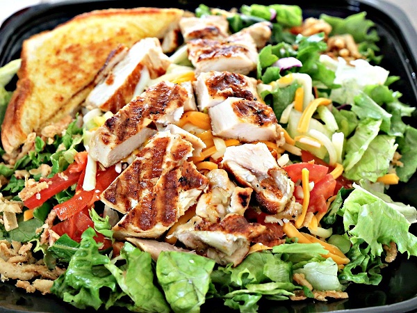 Zaxby's cobb salad with grilled chicken