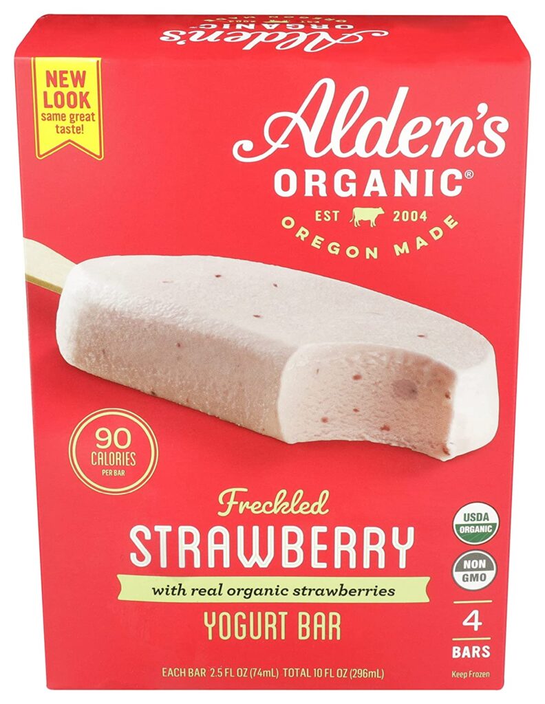Alden's Organic Strawberry Yogurt Bars