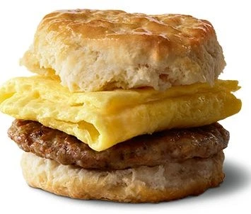 Sausage Biscuit with Egg from McDonald's with 530 calories 