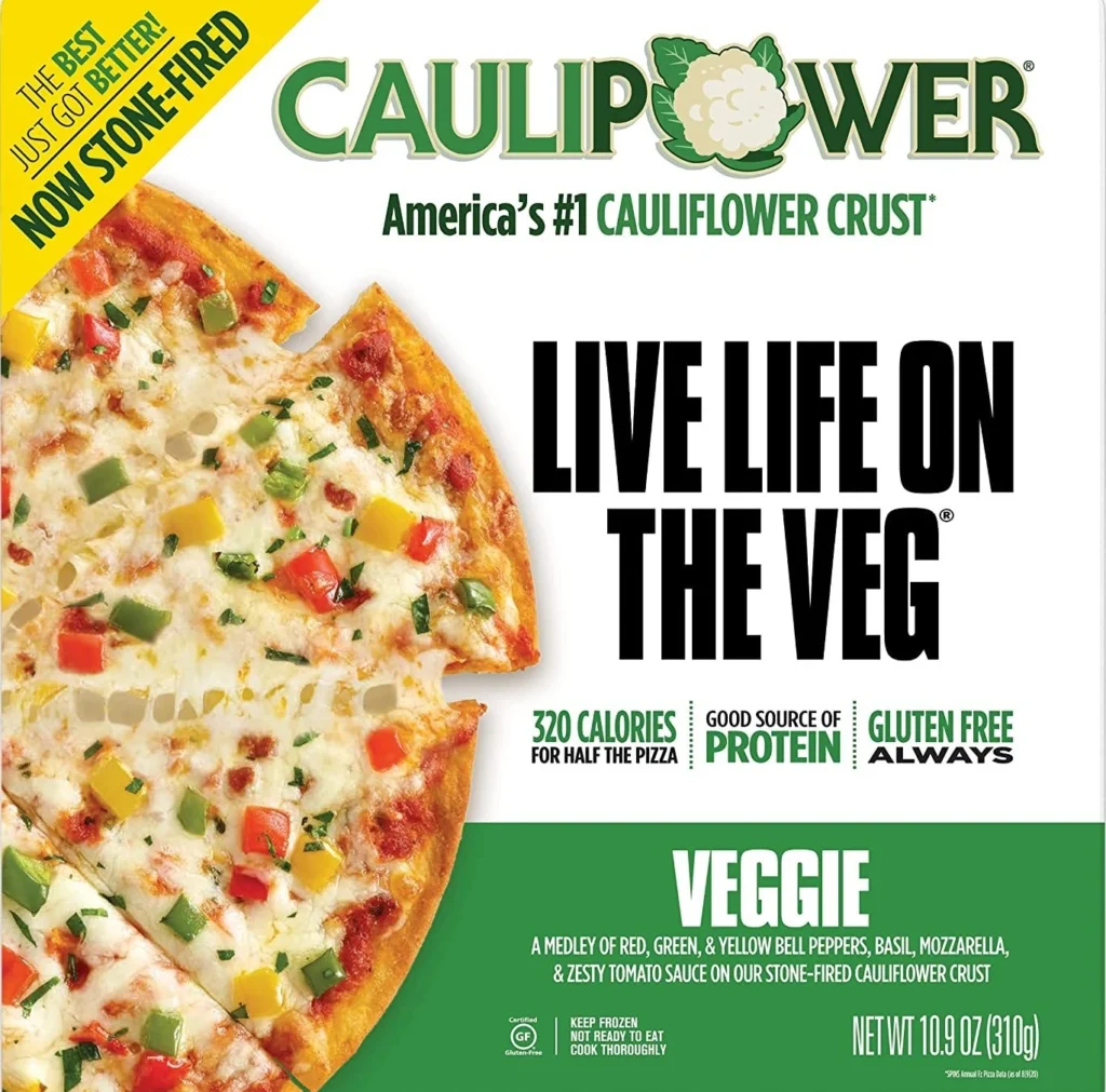 low calorie pizza by Caulipower