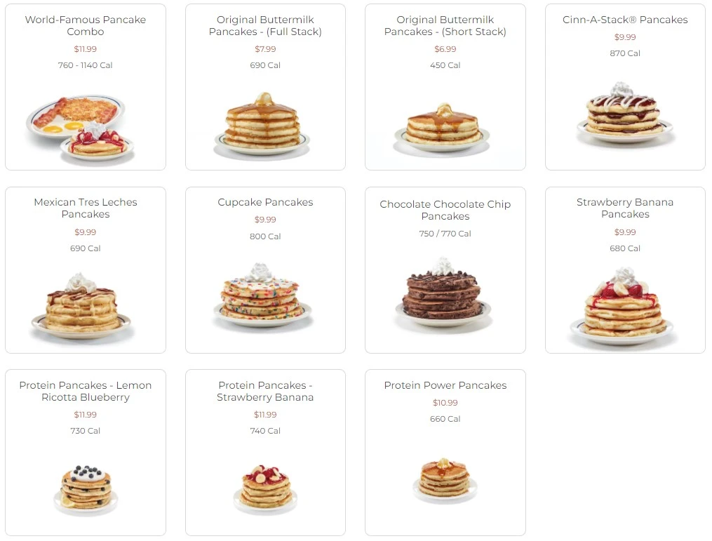 IHOP Pancake Calories